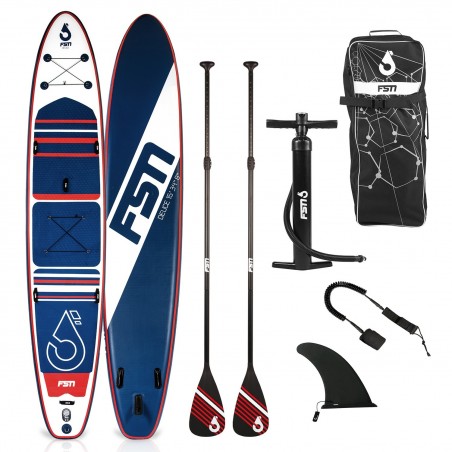 Stand Up Paddle 15' - DEUCE FSN 15' 34" 8" (457x86x20 cm) avec Pagaie, Leash, Pompe et Sac de Transport Stand Up Paddle 15' - DEUCE FSN 15' 34" 8" (457x86x20 cm) avec Pagaie, Leash, Pompe et Sac de Transport